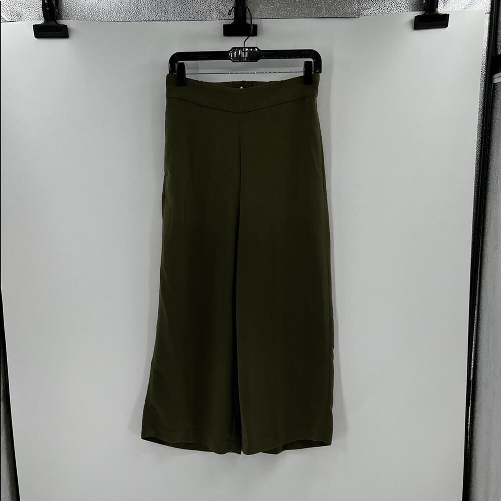 Madewell Women's Drapey Huston Wide Leg Pull on Pants - Kale - Small